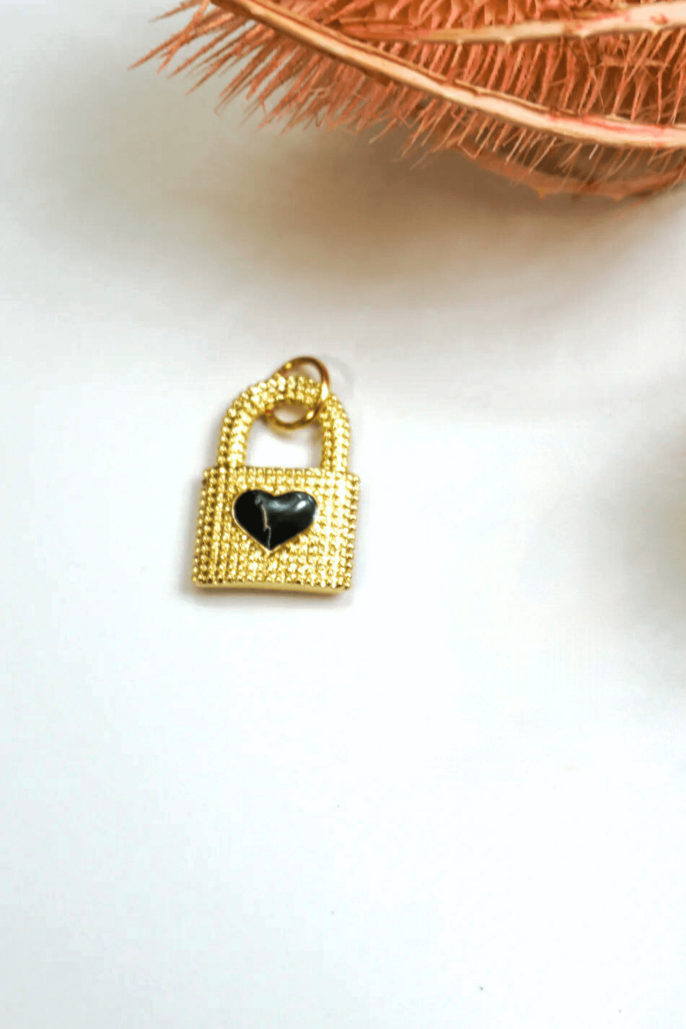 Heart Lock Charm - Two Elevens Boutique