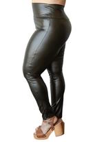 High Waist Faux Leather Leggings - Two Elevens Boutique