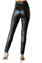 High Waist Faux Leather Leggings - Two Elevens Boutique