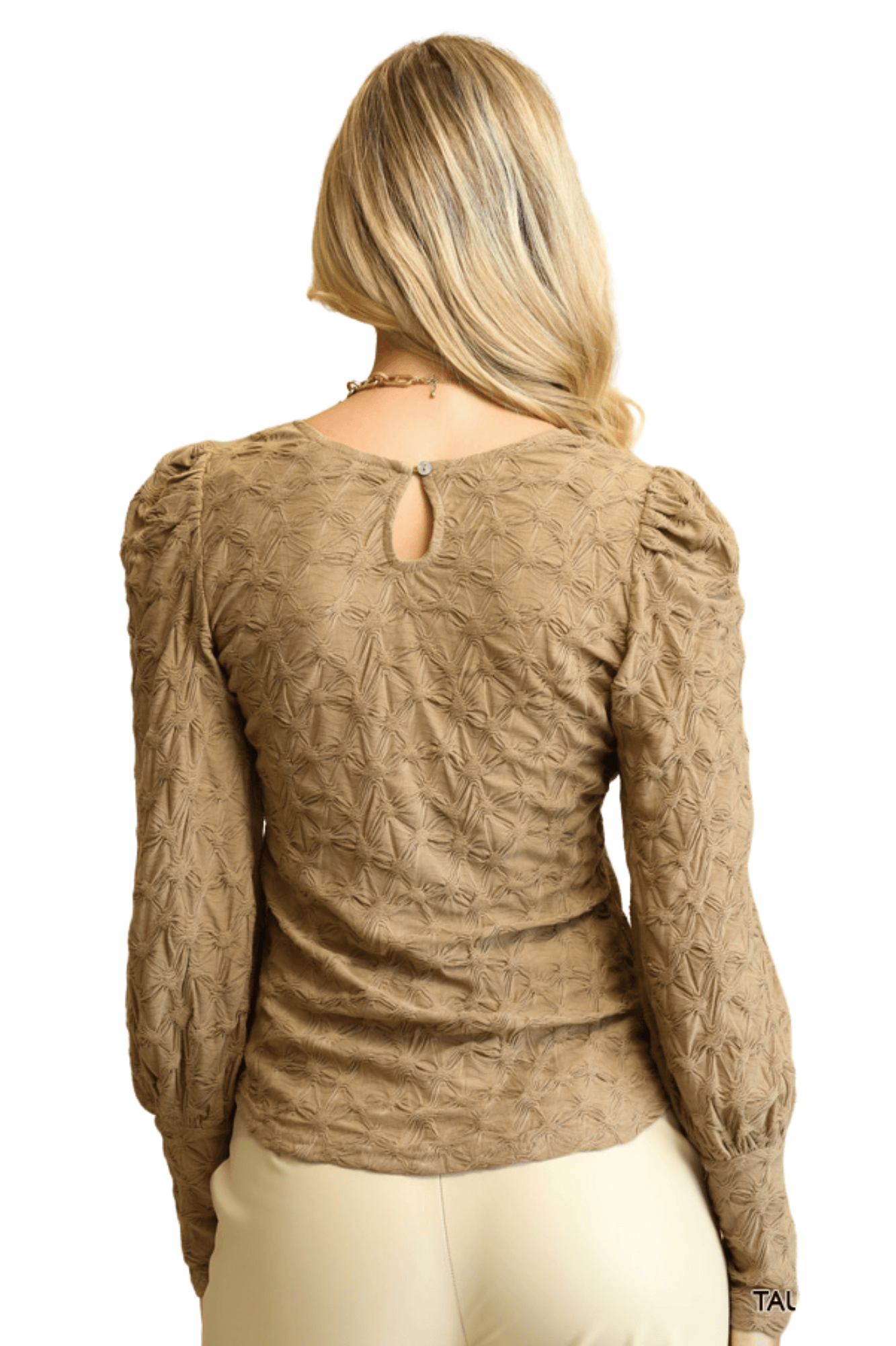 Knit Puff Sleeve Top