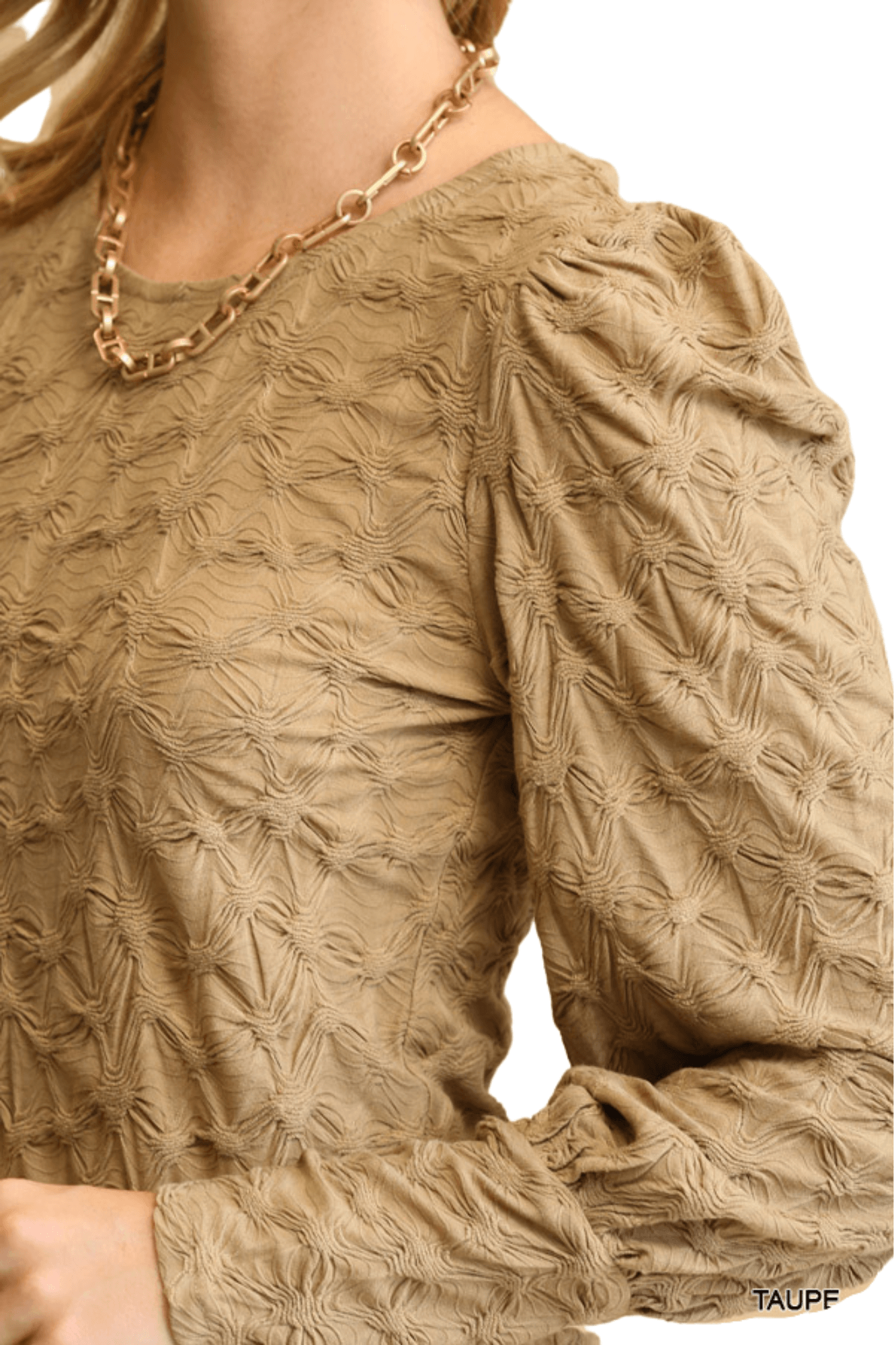 Knit Puff Sleeve Top