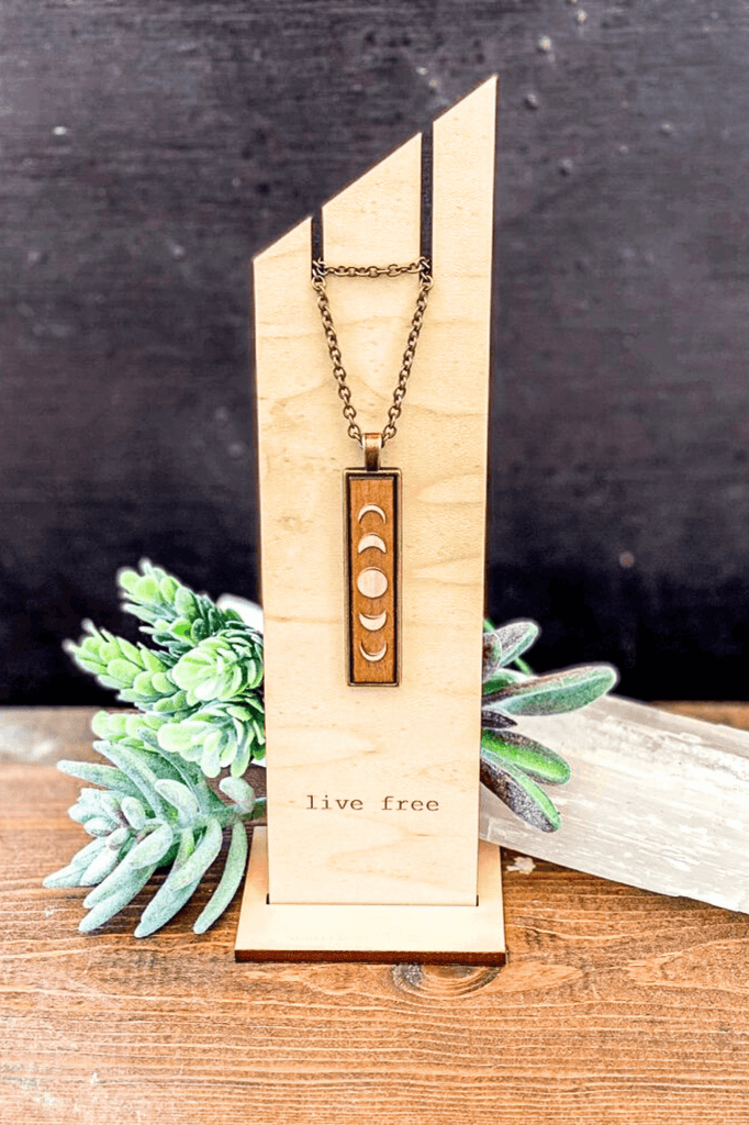 Moon Phases Drop Necklace - Two Elevens Boutique