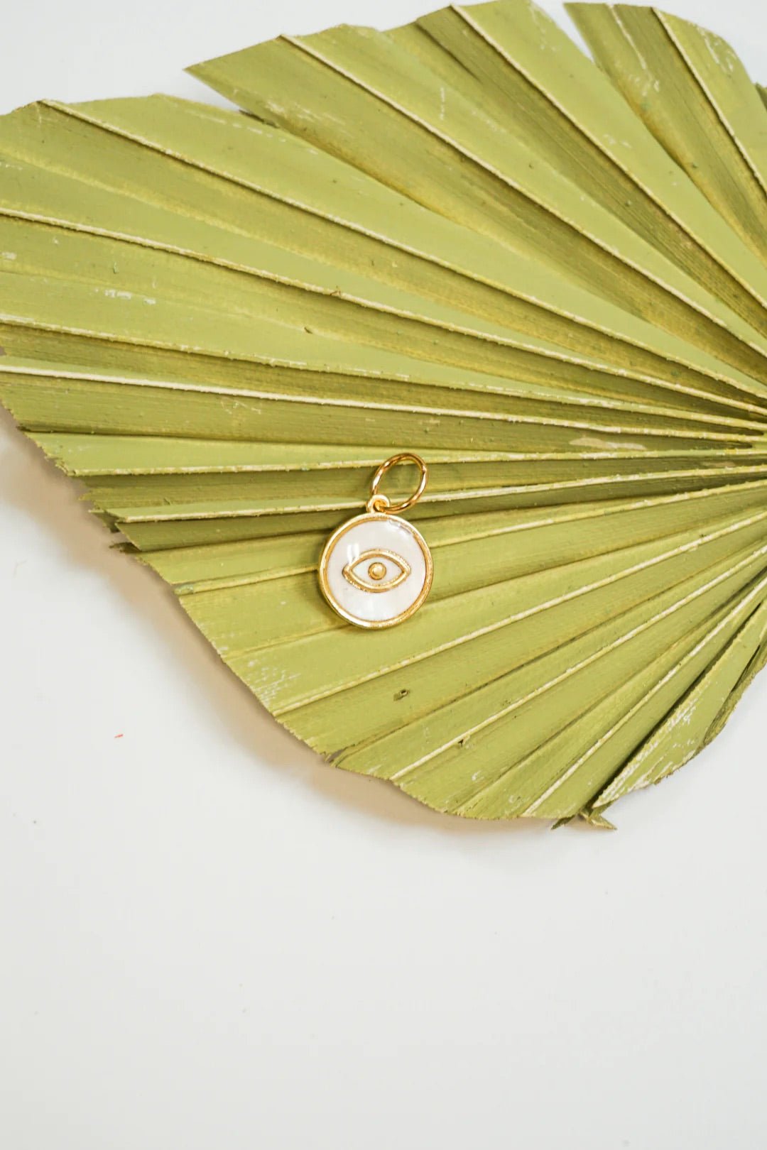 Pearl Evil Eye Charm - Two Elevens Boutique