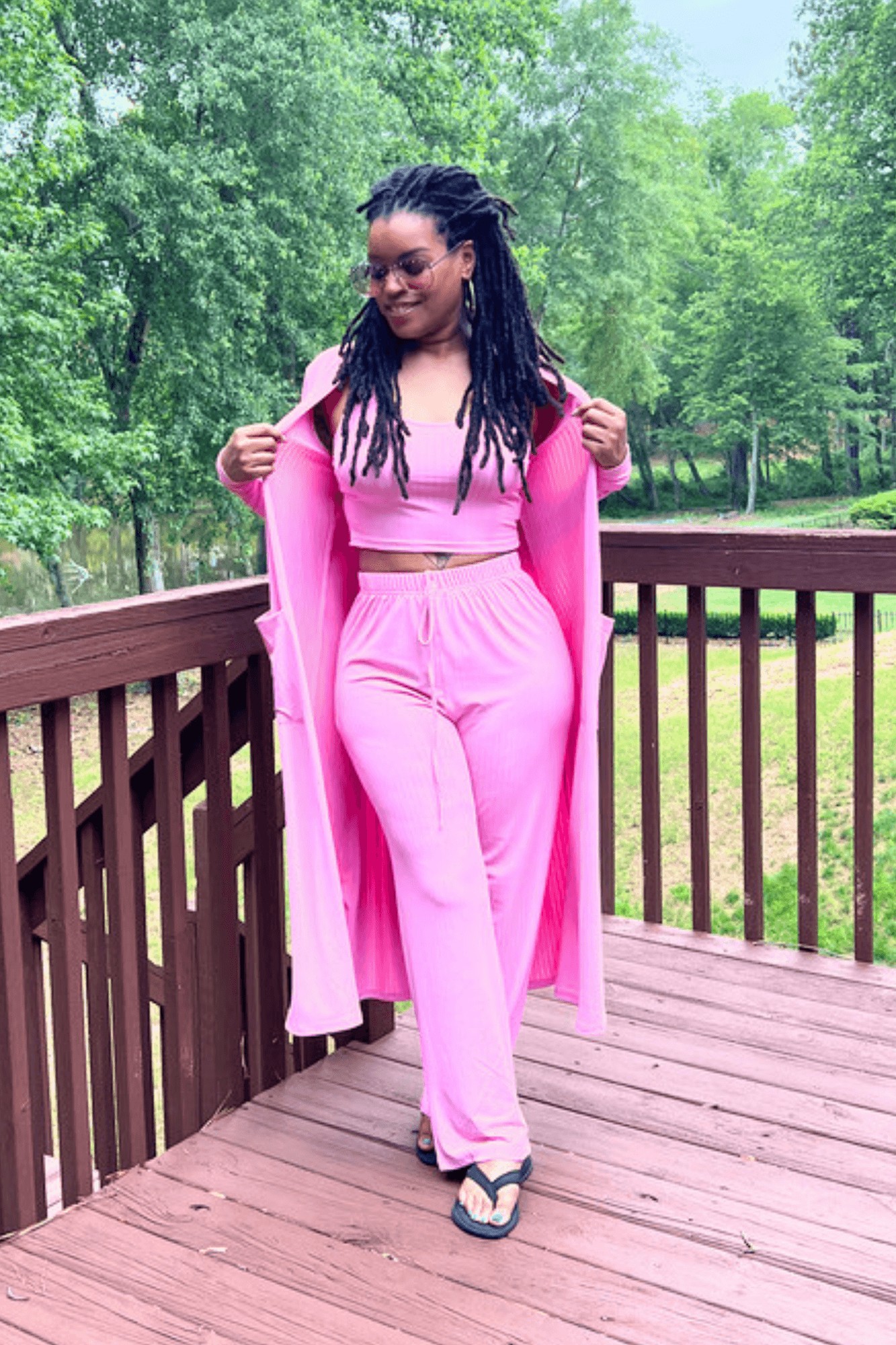 Rich Auntie Lounge Set Pink