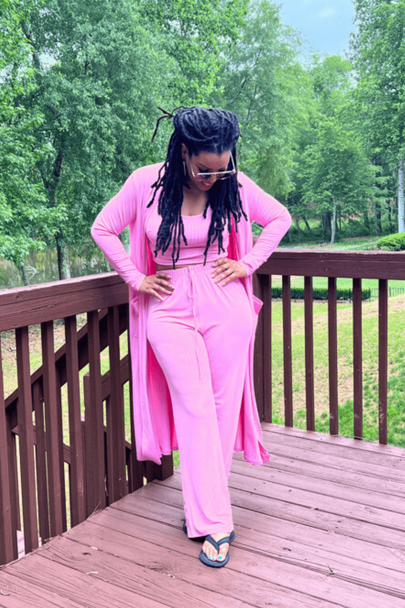 Rich Auntie Lounge Set Pink