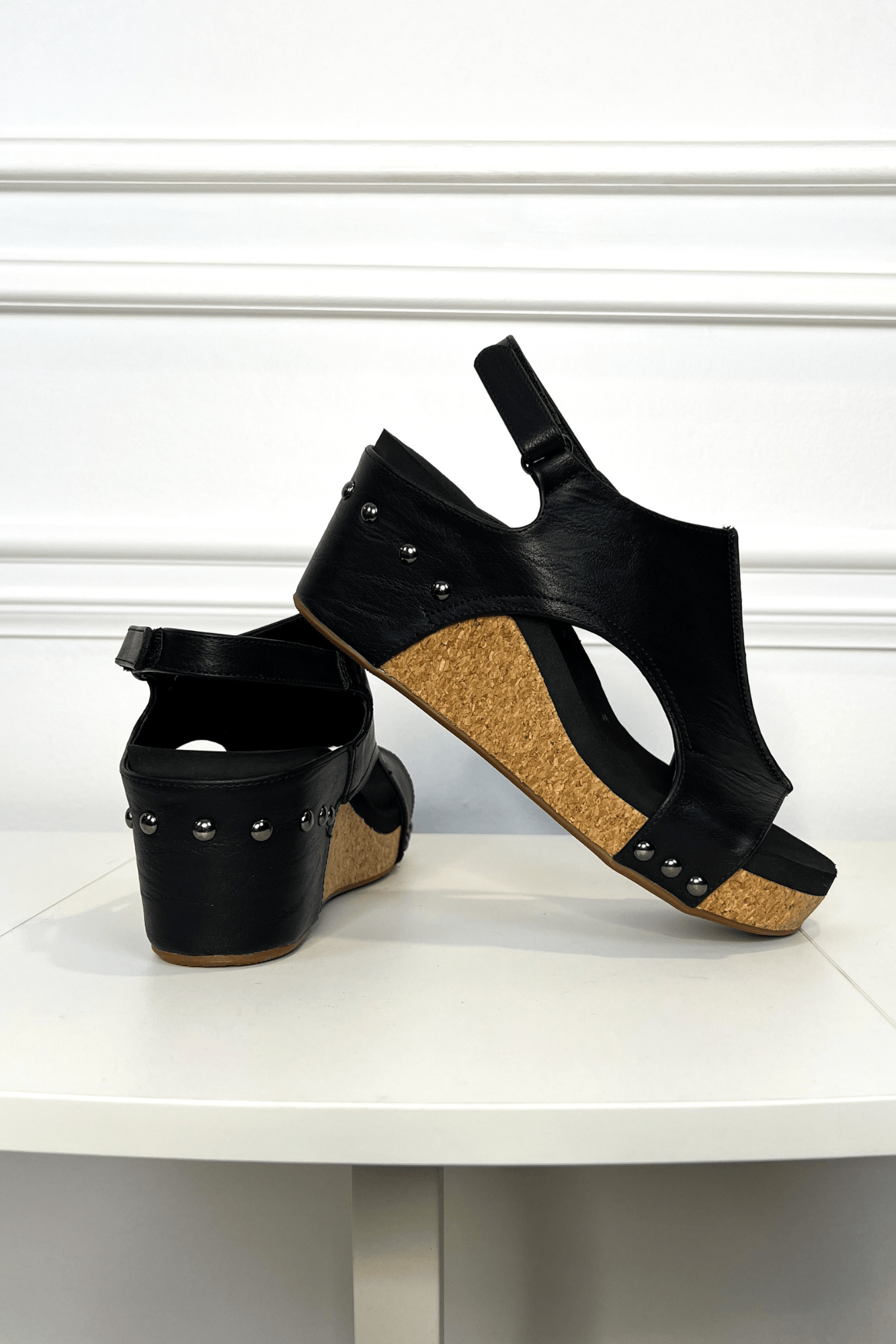 Say Baby Cork Wedge Sandals - Two Elevens Boutique