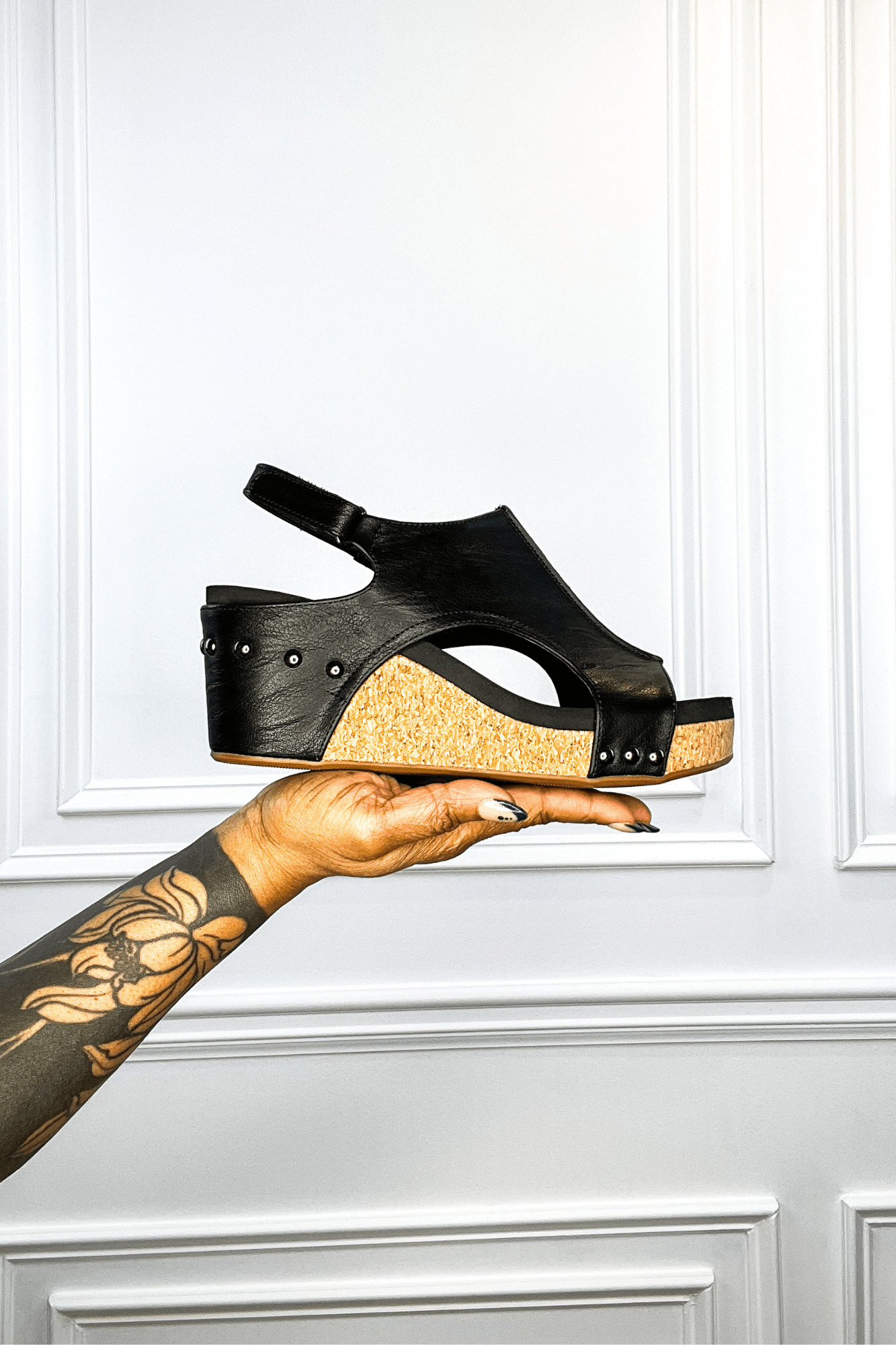 Say Baby Cork Wedge Sandals - Two Elevens Boutique