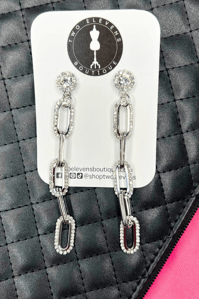 Shine Bright Drop Link Earrings - Two Elevens Boutique