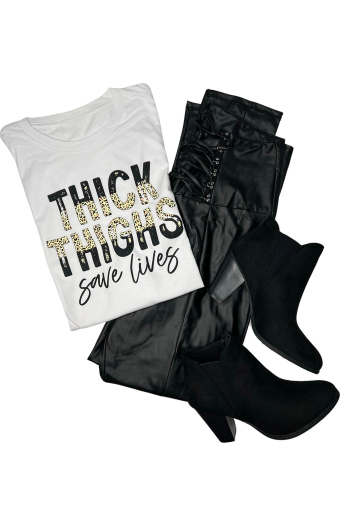 Thick Thighs Save Lives Tee - Two Elevens Boutique